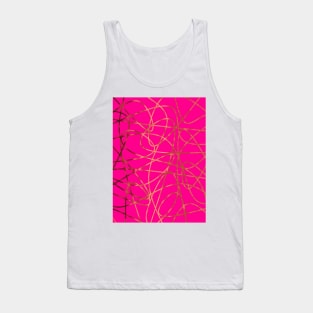 Pink With Scribbles Tank Top